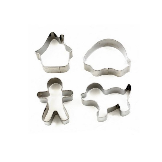 Jungs Thema Keks Fondant Ausstechformen 4er Set - ST12 - Mytortenland